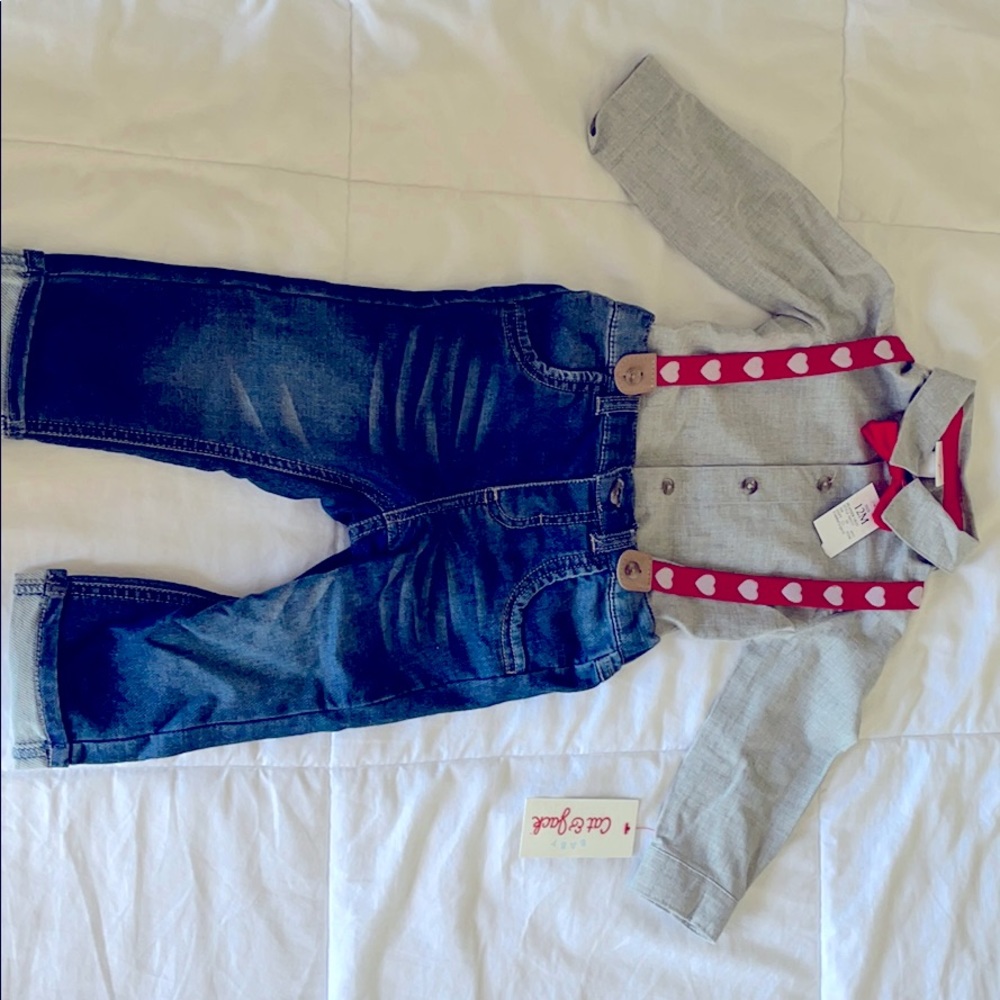 3-piece, 12mo outfit.